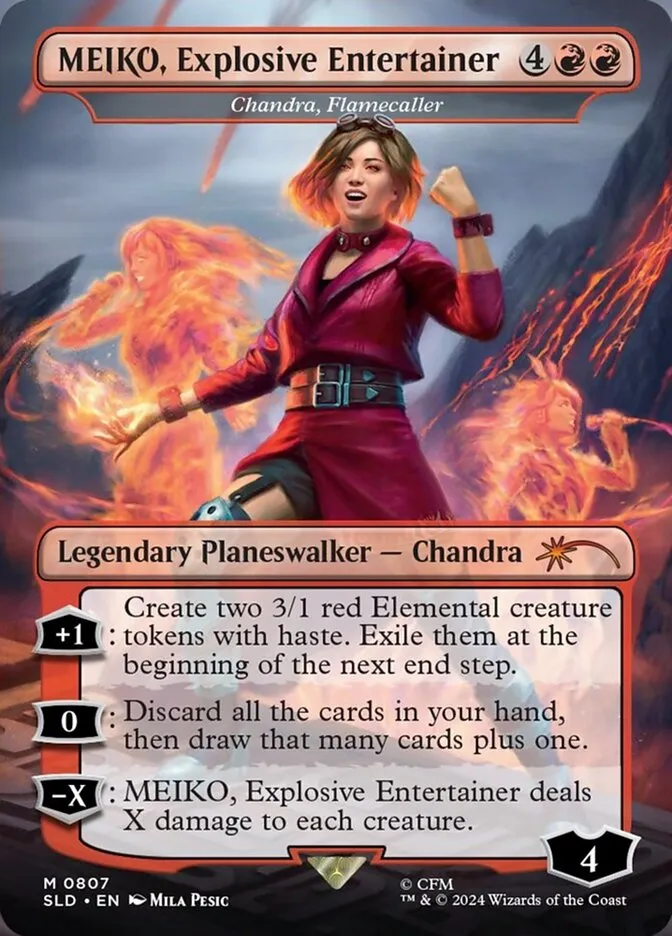 2019 Secret Lair Drop Chandra, Flamecaller #807 mythic card image