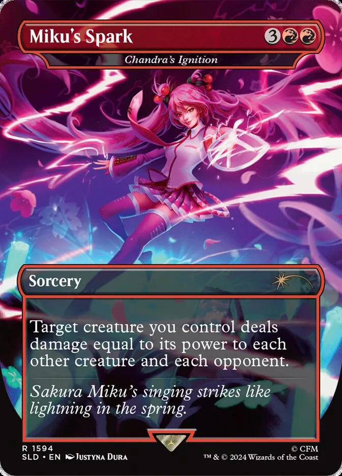 2019 Secret Lair Drop Chandra's Ignition #1594 rare card image
