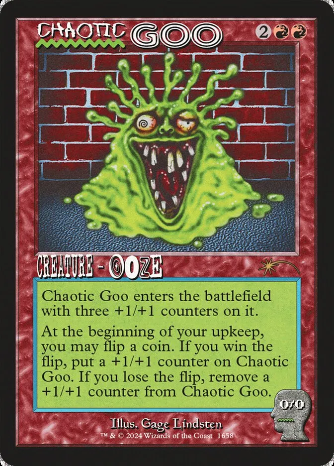 2019 Secret Lair Drop Chaotic Goo [Rainbow Foil] rare #1658 rare card image