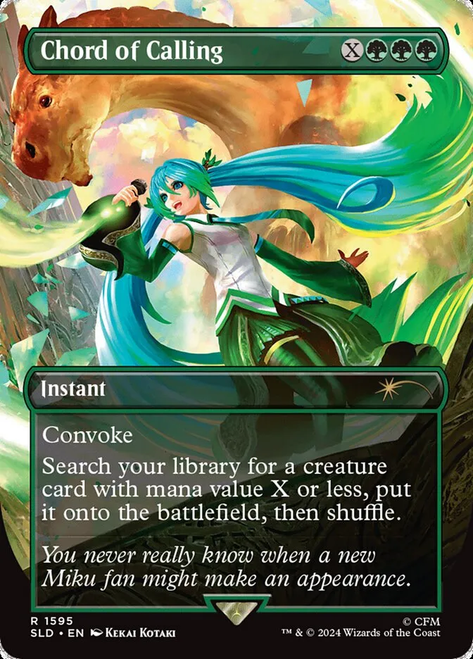 2019 Secret Lair Drop Chord of Calling #1595 rare card image