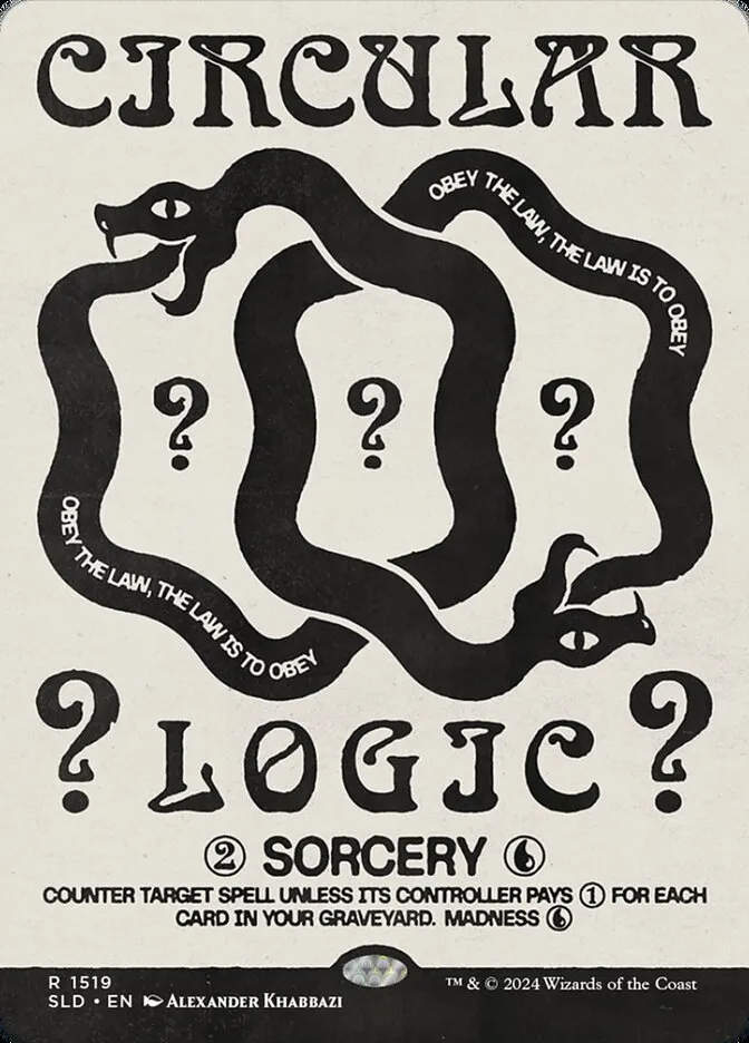 2019 Secret Lair Drop Circular Logic #1519 rare card image