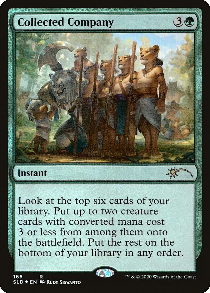 2019 Secret Lair Drop Collected Company #166 rare card image