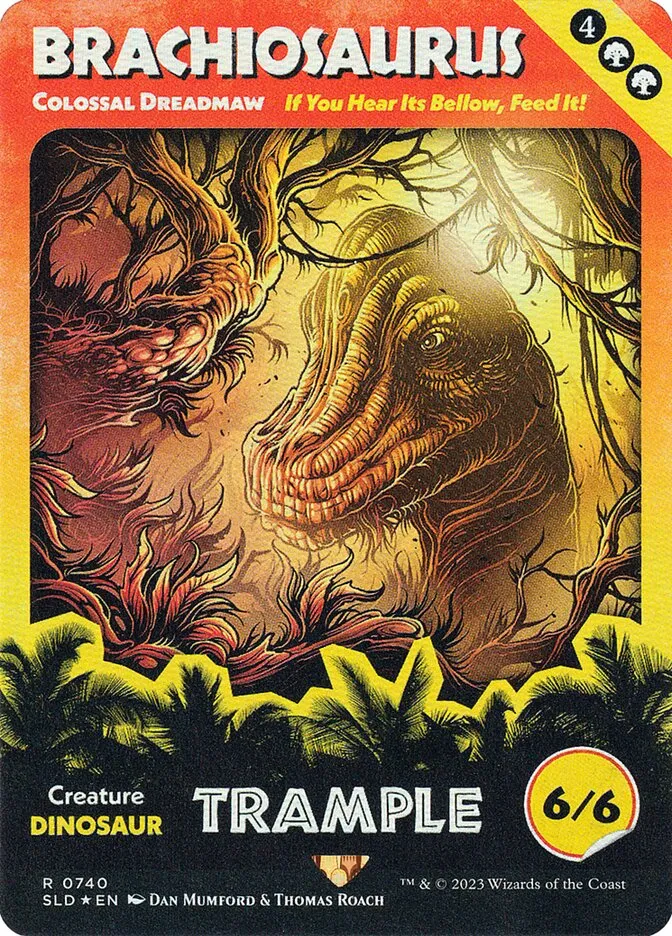 2019 Secret Lair Drop Colossal Dreadmaw #740 rare card image