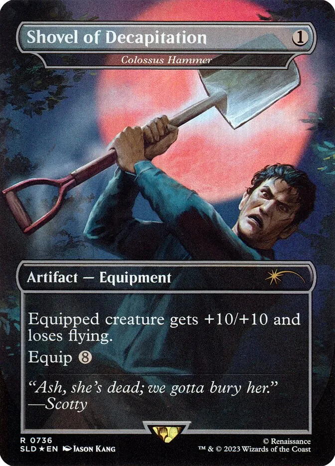 2019 Secret Lair Drop Colossus Hammer #736 rare card image
