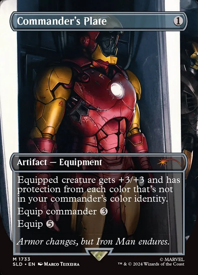 2019 Secret Lair Drop Commander's Plate #1733 mythic card image