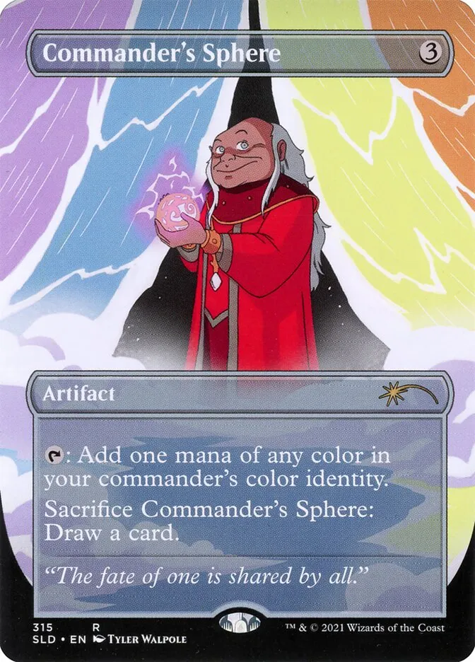 2019 Secret Lair Drop Commander's Sphere #315 rare card image
