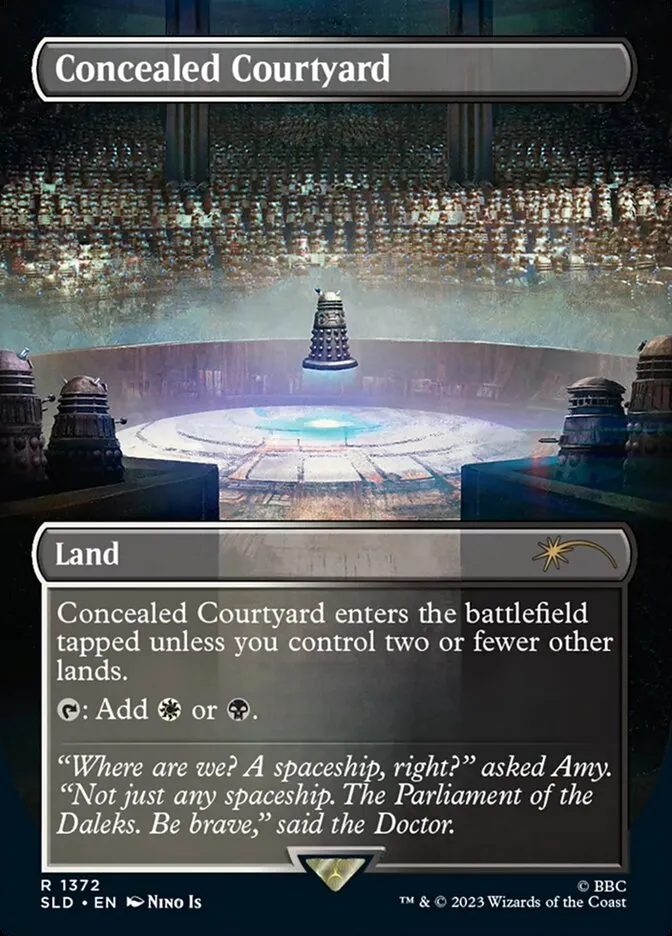 2019 Secret Lair Drop Concealed Courtyard #1372 rare card image