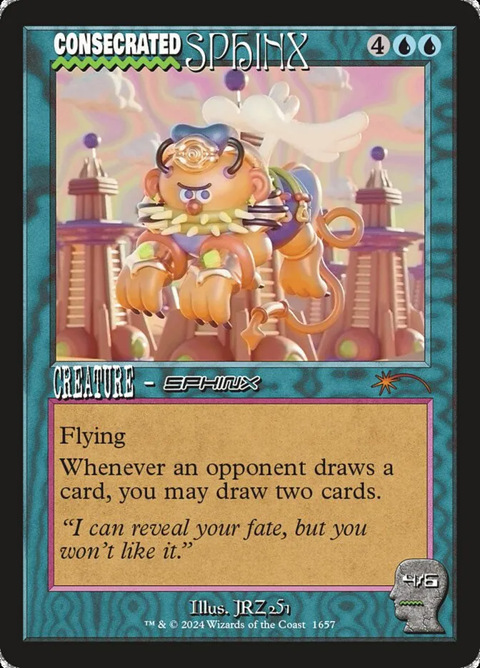 2019 Secret Lair Drop Consecrated Sphinx #1657 mythic card image