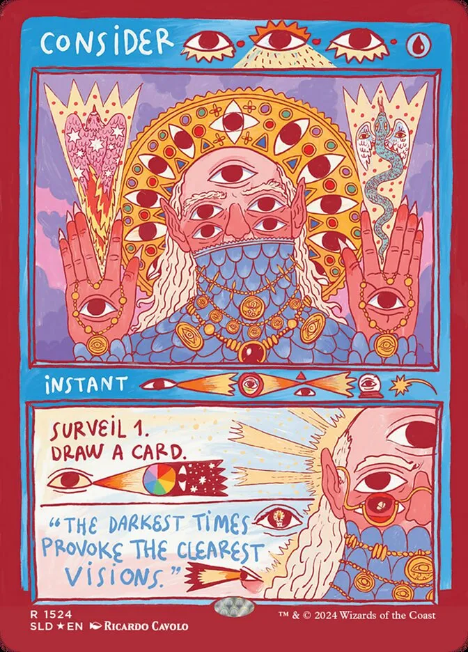 2019 Secret Lair Drop Consider #1524 rare card image