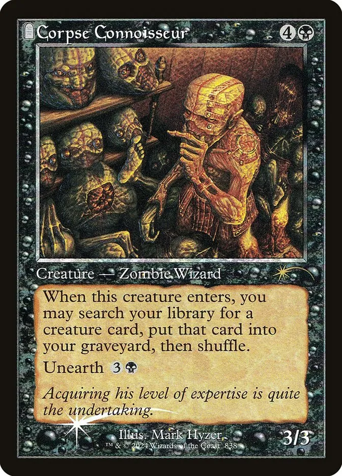 2019 Secret Lair Drop Corpse Connoisseur #838 rare card image
