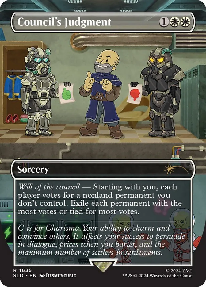 2019 Secret Lair Drop Council's Judgment #1635 rare card image