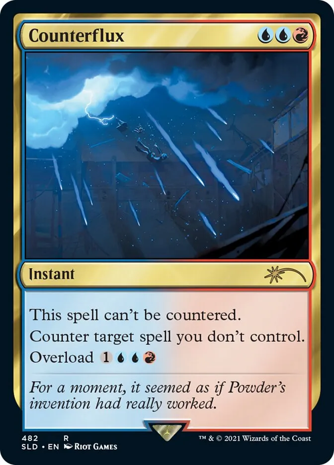 2019 Secret Lair Drop Counterflux #482 rare card image