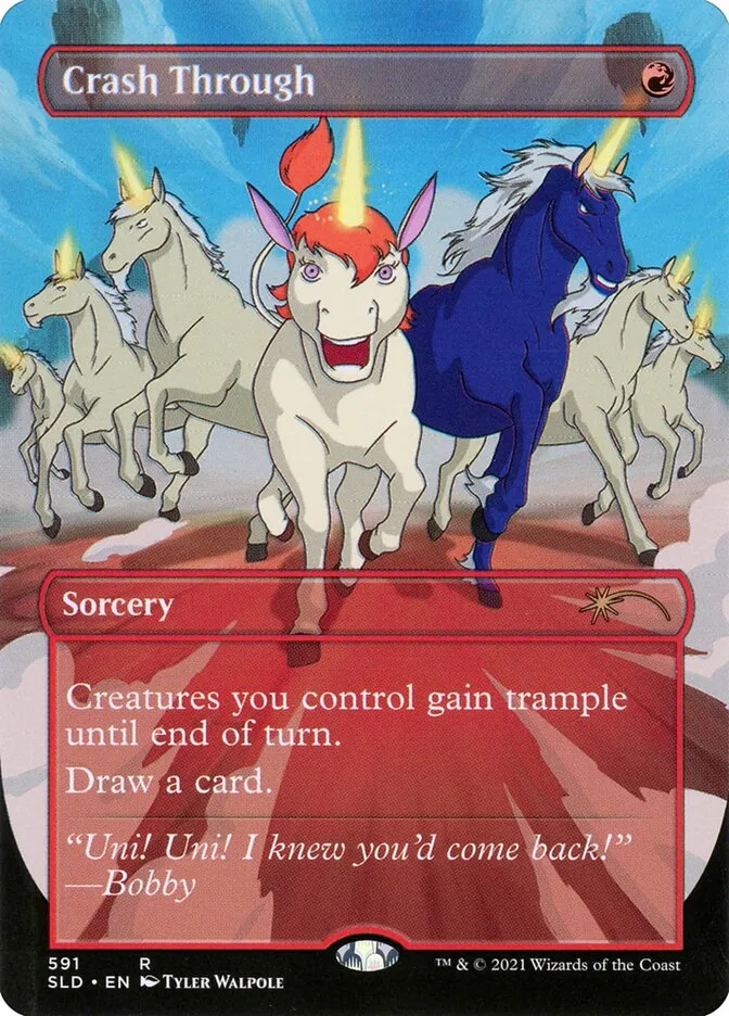 2019 Secret Lair Drop Crash Through #591 rare card image