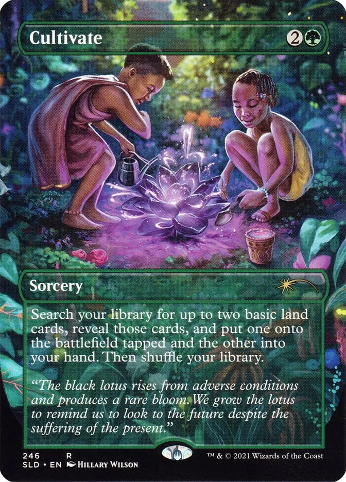 2019 Secret Lair Drop Cultivate [Borderless Foil] rare #246 rare card image