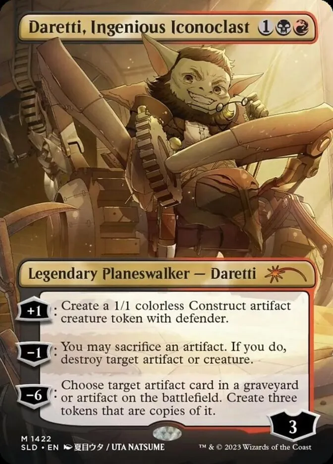 2019 Secret Lair Drop Daretti, Ingenious Iconoclast [Rainbow Foil] mythic #1422 mythic card image