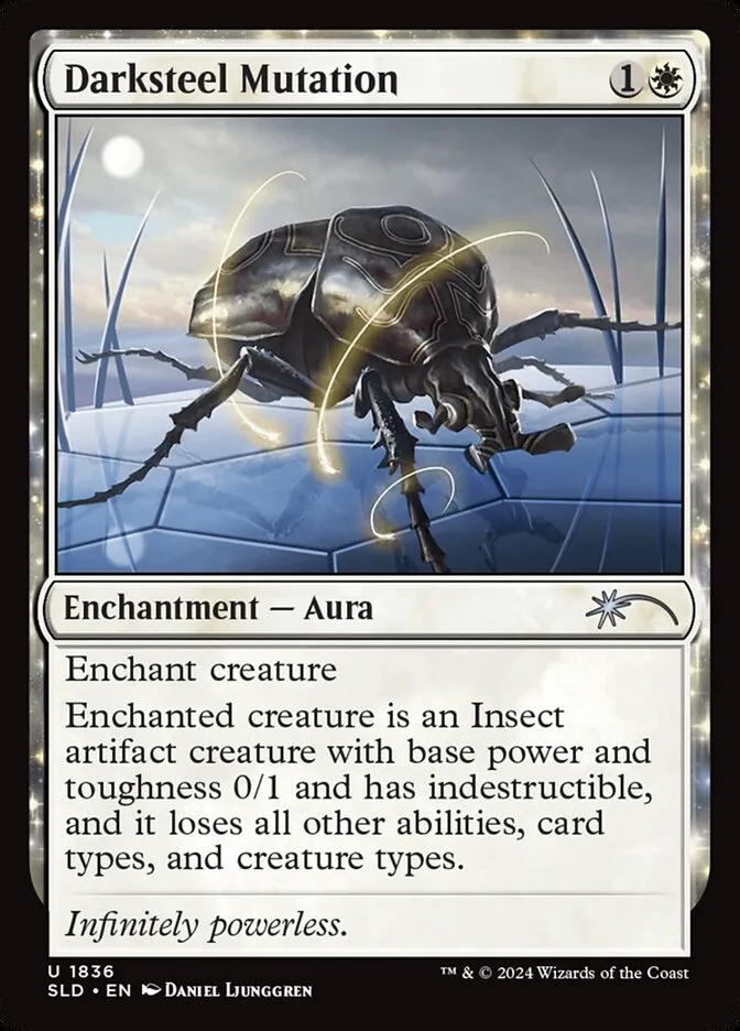 2019 Secret Lair Drop Darksteel Mutation uncommon #1836 uncommon card image