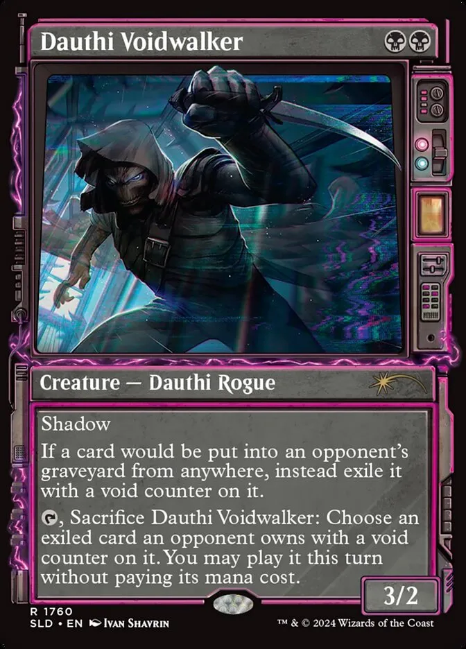 2019 Secret Lair Drop Dauthi Voidwalker #1760 rare card image