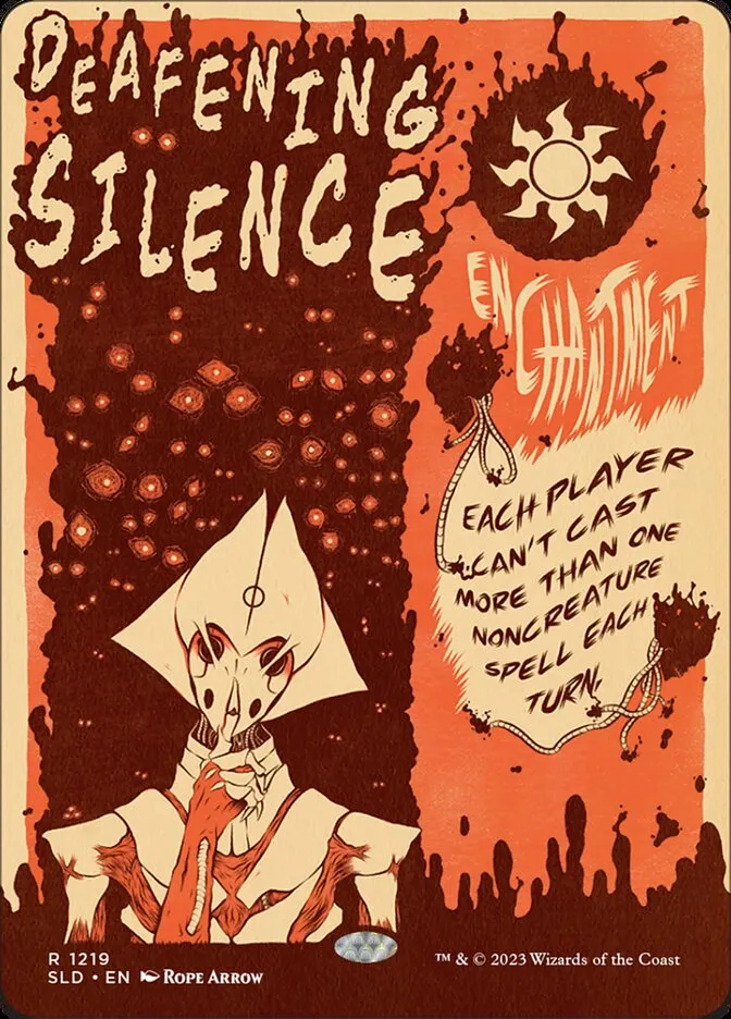 2019 Secret Lair Drop Deafening Silence #1219 rare card image