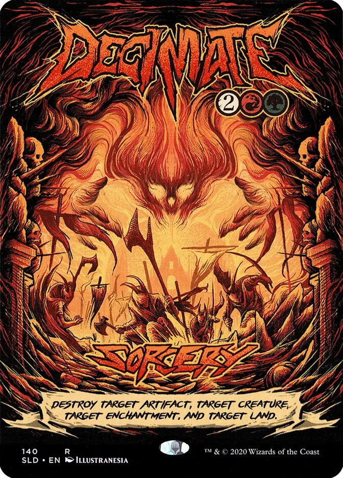 2019 Secret Lair Drop Decimate #140 rare card image