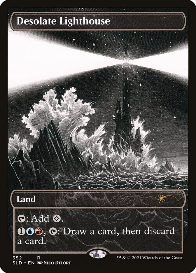 2019 Secret Lair Drop Desolate Lighthouse #352 rare card image