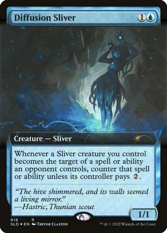 2019 Secret Lair Drop Diffusion Sliver rare #618 rare card image