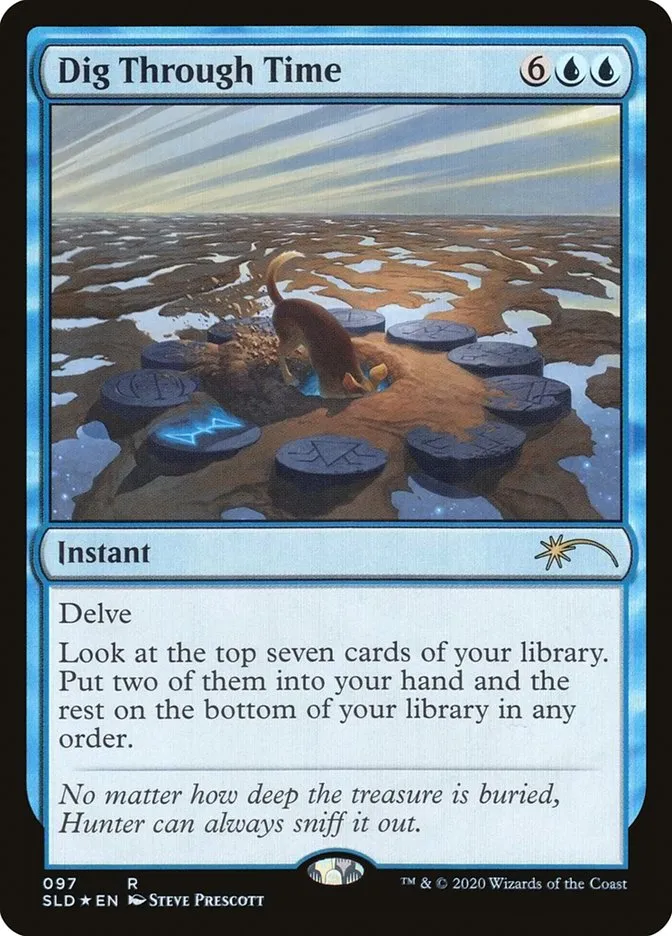 2019 Secret Lair Drop Dig Through Time rare #97 rare card image