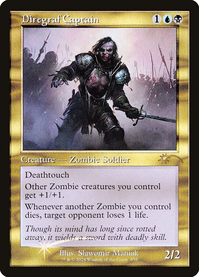 2019 Secret Lair Drop Diregraf Captain #858 rare card image