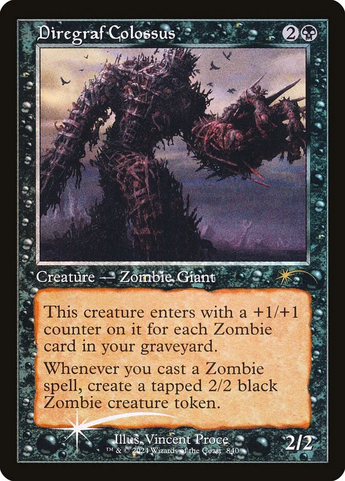 2019 Secret Lair Drop Diregraf Colossus #840 rare card image