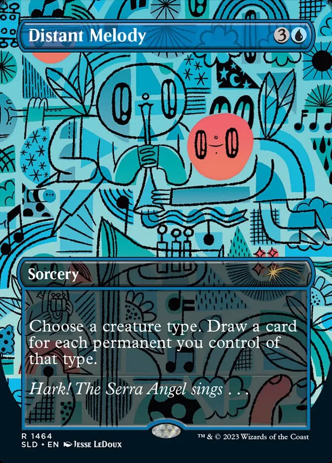 2019 Secret Lair Drop Distant Melody #1464 rare card image