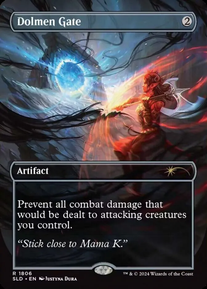 2019 Secret Lair Drop Dolmen Gate [Rainbow Foil] rare #1806 rare card image