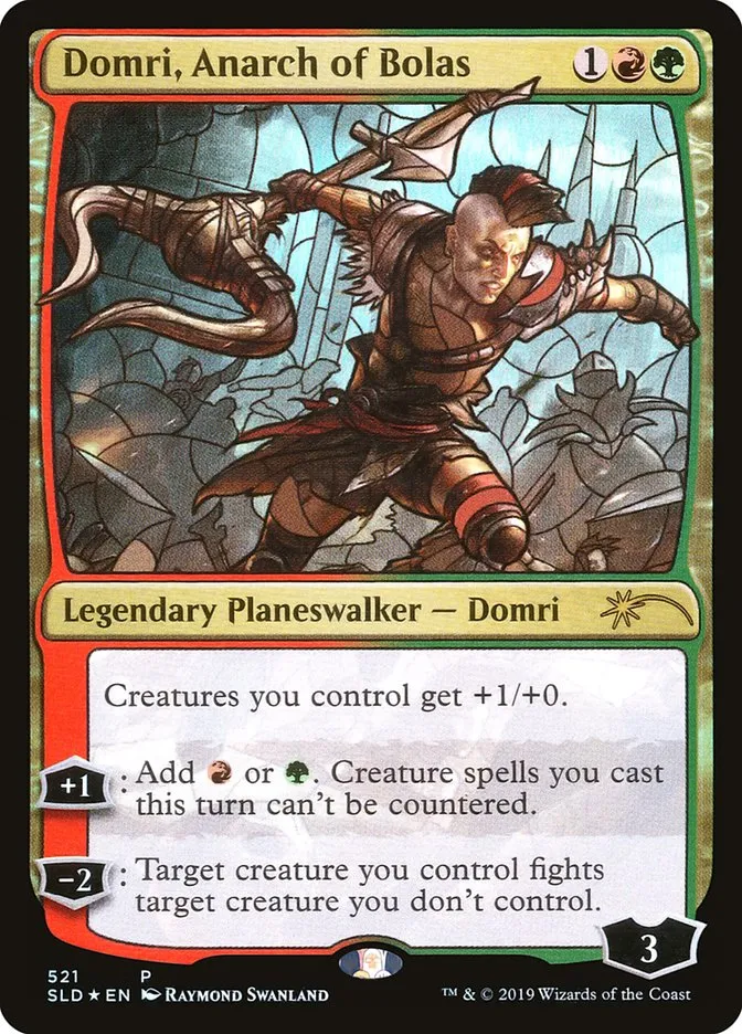 2019 Secret Lair Drop Domri, Anarch of Bolas #521 rare card image