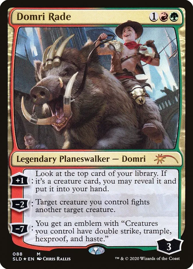 2019 Secret Lair Drop Domri Rade mythic #88 mythic card image