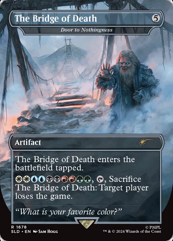 2019 Secret Lair Drop Door to Nothingness #1678 rare card image