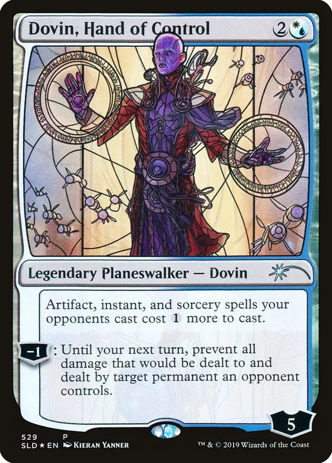 2019 Secret Lair Drop Dovin, Hand of Control uncommon #529 uncommon card image