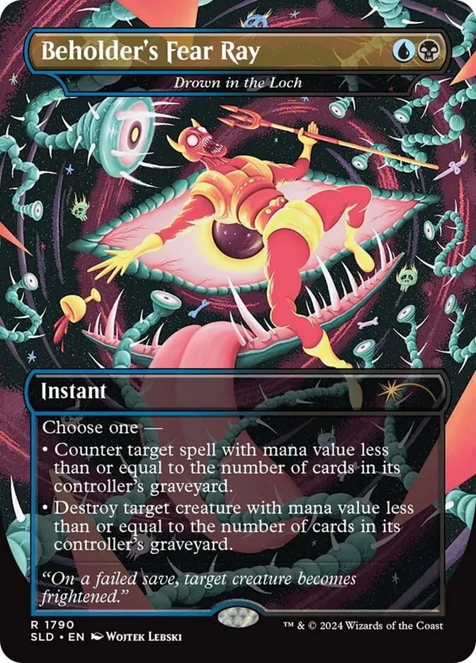2019 Secret Lair Drop Drown in the Loch #1790 rare card image