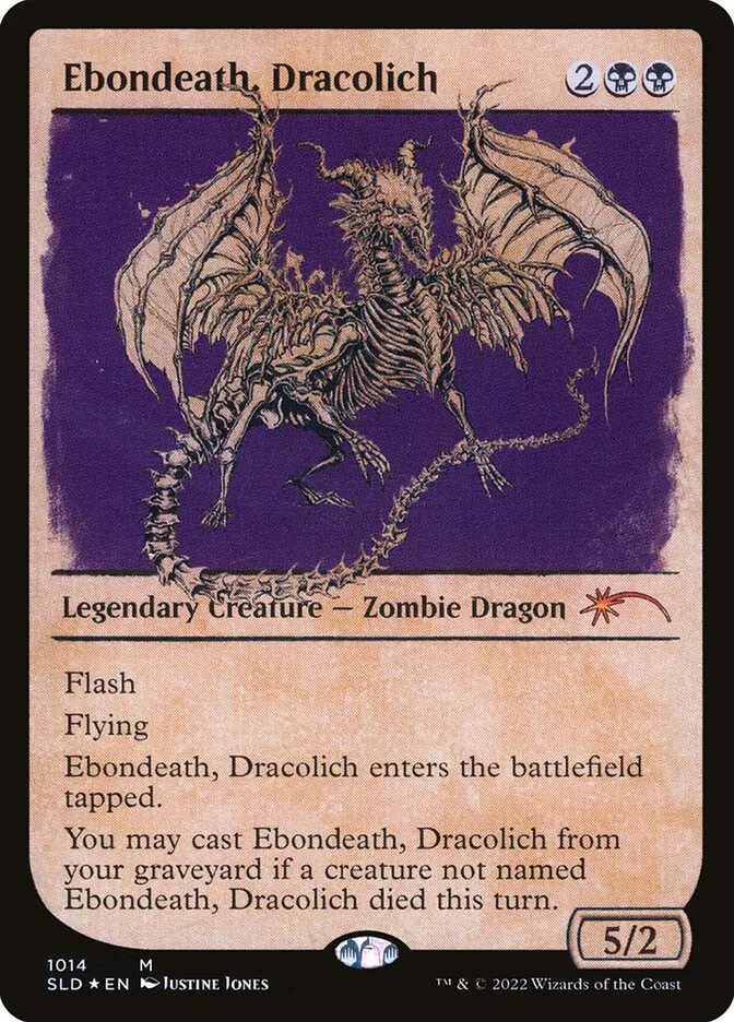 2019 Secret Lair Drop Ebondeath, Dracolich #1014 mythic card image
