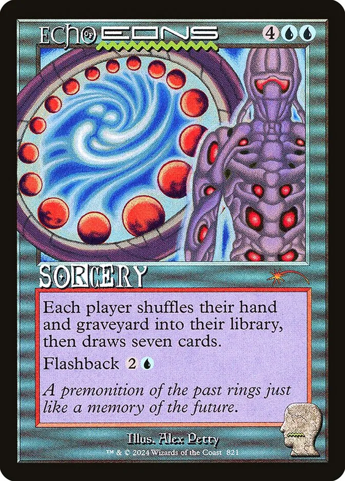 2019 Secret Lair Drop Echo of Eons rare #821 rare card image