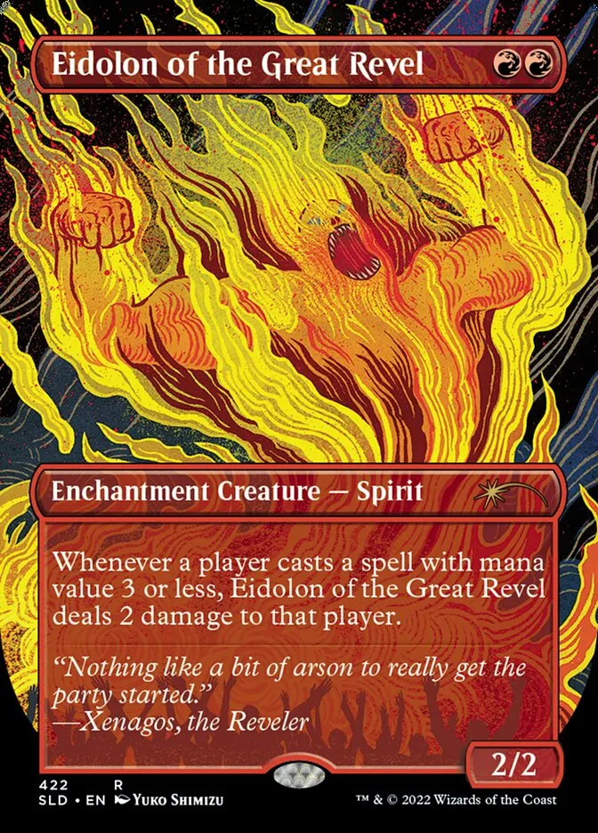 2019 Secret Lair Drop Eidolon of the Great Revel #422 rare card image