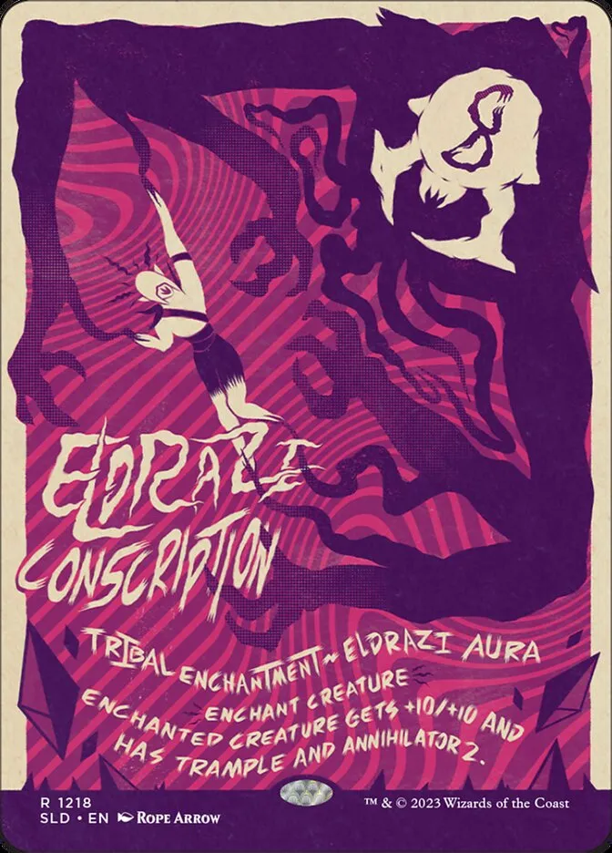 2019 Secret Lair Drop Eldrazi Conscription #1218 rare card image