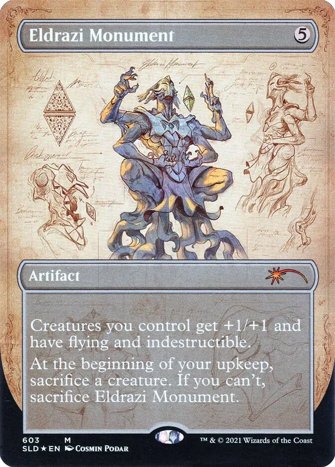 2019 Secret Lair Drop Eldrazi Monument #603 mythic card image