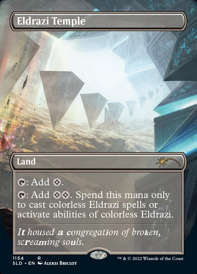 2019 Secret Lair Drop Eldrazi Temple #1154 rare card image