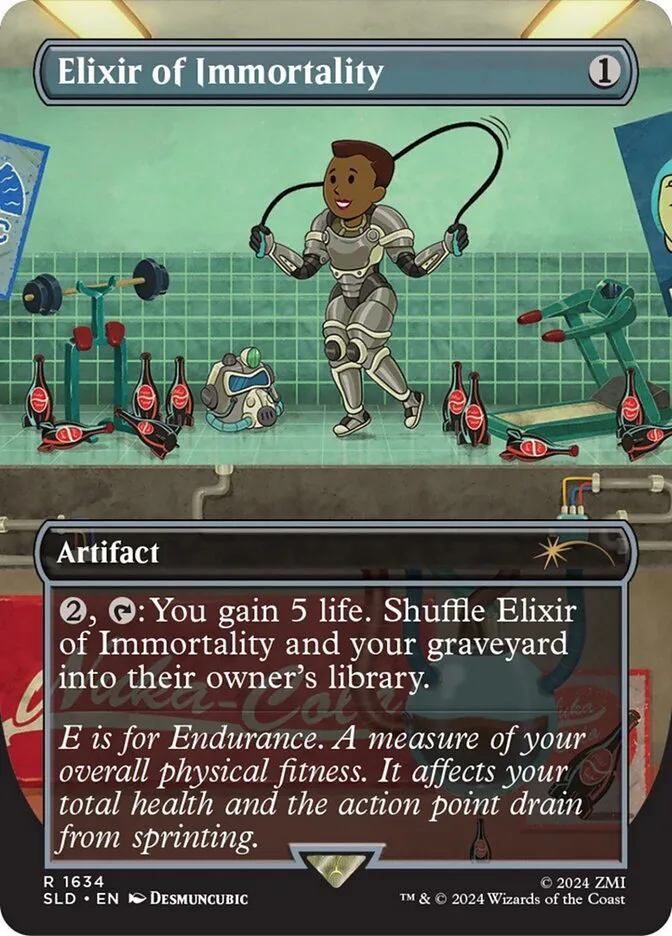 2019 Secret Lair Drop Elixir of Immortality #1634 rare card image