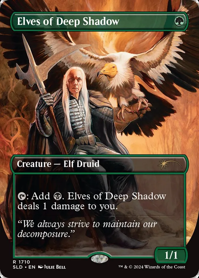 2019 Secret Lair Drop Elves of Deep Shadow #1710 rare card image