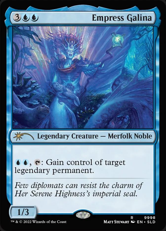 2019 Secret Lair Drop Empress Galina #9998 rare card image
