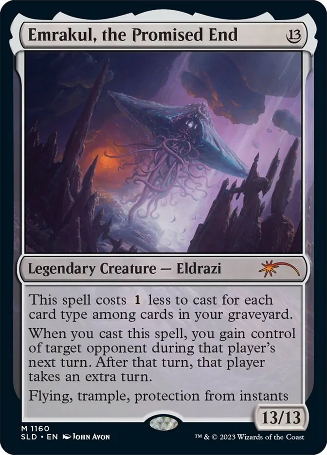 2019 Secret Lair Drop Emrakul, the Promised End #1160 mythic card image