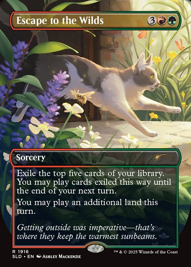 2019 Secret Lair Drop Escape to the Wilds #1916 rare card image
