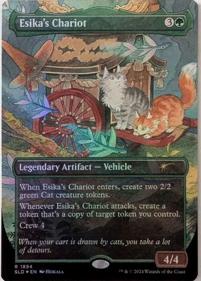 2019 Secret Lair Drop Esika's Chariot #1894 rare card image