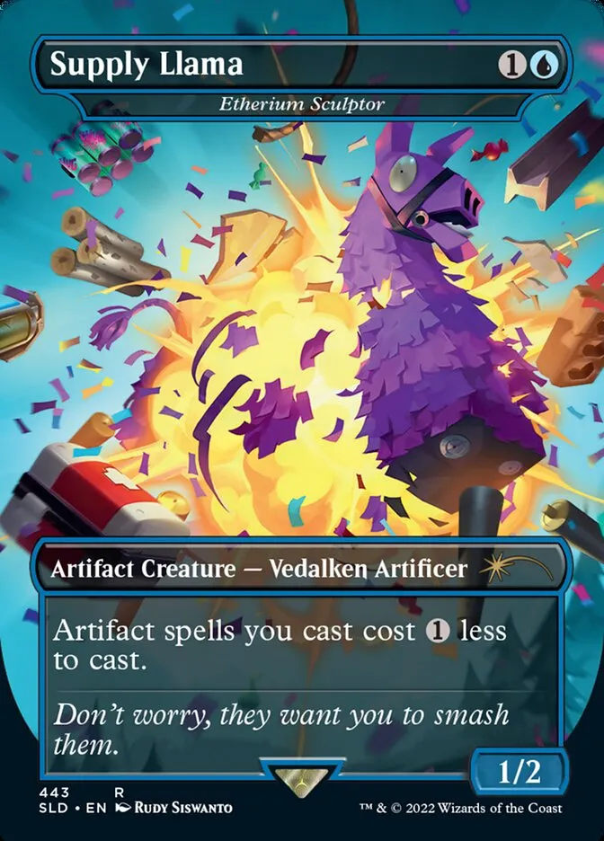 2019 Secret Lair Drop Etherium Sculptor #443 rare card image