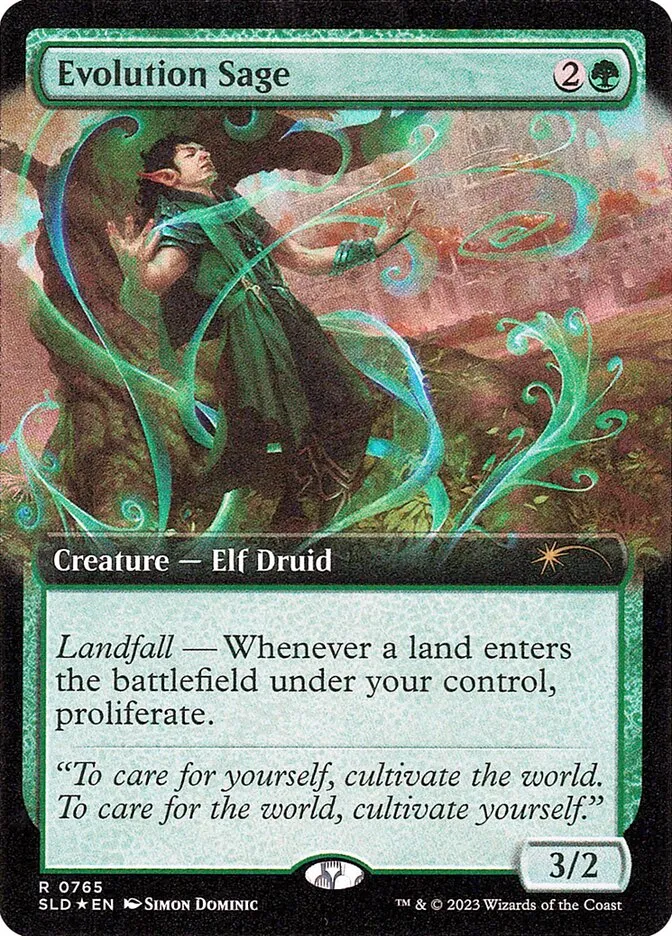 2019 Secret Lair Drop Evolution Sage rare #765 rare card image
