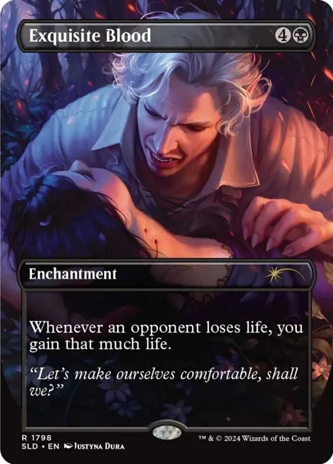 2019 Secret Lair Drop Exquisite Blood [Rainbow Foil] rare #1798 rare card image